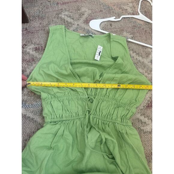 NWT Madewell Womens Seedling Green Sophia Deep-V Mini Dress Size XXS NL115 - Picture 10 of 12